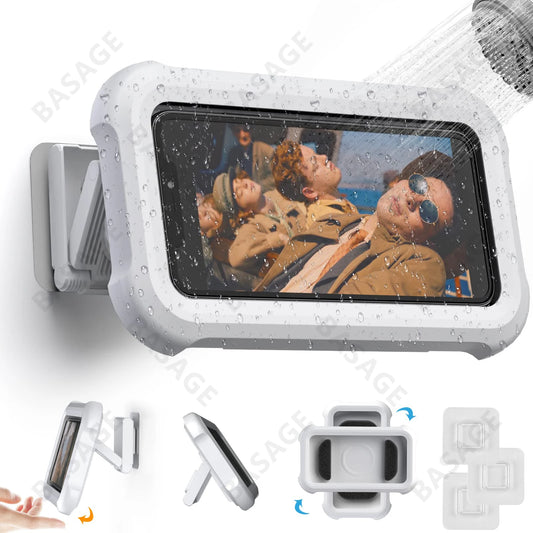 Phone case and holder for shower