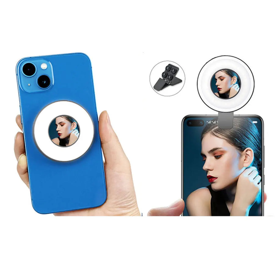 Magnetic Selfie Light with Mirror